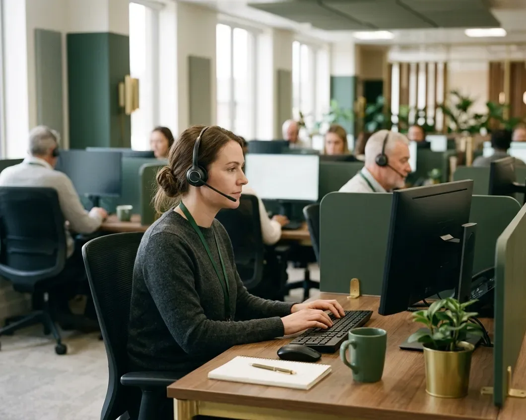 A customer-service contact centre